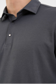 Bosmenti Long Sleeve Polo Collar - SMOKE