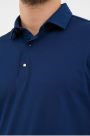 Bosmenti Long Sleeve Polo Collar - MARINE
