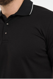 Bosmenti Polo Collar Short Sleeve - BLACK