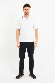 Bosmenti Polo Collar Short Sleeve - WHITE