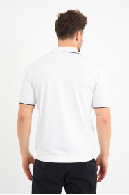 Bosmenti Polo Collar Short Sleeve - WHITE