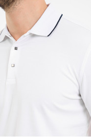 Bosmenti Polo Collar Short Sleeve - WHITE