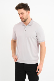 Bosmenti Polo Collar Short Sleeve - LILAC