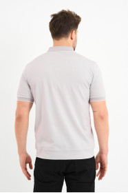 Bosmenti Polo Collar Short Sleeve - LILAC