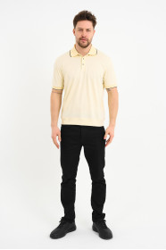 Bosmenti Polo Collar Short Sleeve - YELLOW
