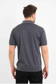 Bosmenti Polo Collar Short Sleeve - SMOKE