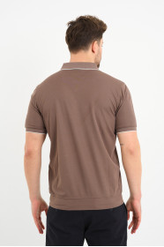 Bosmenti Polo Collar Short Sleeve - MINK