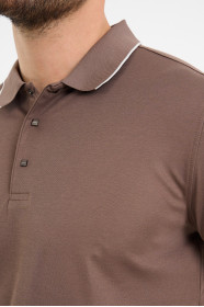 Bosmenti Polo Collar Short Sleeve - MINK