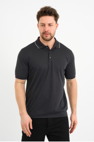 Bosmenti Polo Collar Short Sleeve - DARK PURPLE