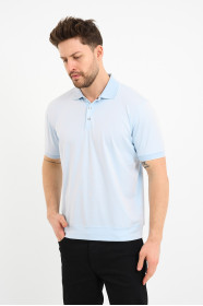 Bosmenti Polo Collar Short Sleeve - LIGHT BLUE