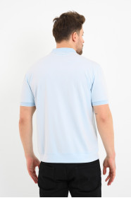 Bosmenti Polo Collar Short Sleeve - LIGHT BLUE