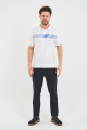 Bosmenti Polo Collar Short Sleeve Printed - NAVY
