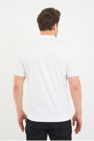 Bosmenti Polo Collar Short Sleeve Printed - GREY