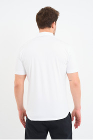 Bosmenti Shirt Collar Short Sleeve Printed - MINK