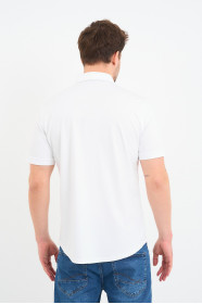 Bosmenti Shirt Collar Short Sleeve Striped - MINK
