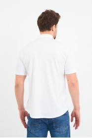 Bosmenti Shirt Collar Short Sleeve Striped - GREY