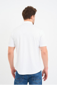 Bosmenti Shirt Collar Short Sleeve Striped - GREY