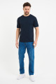Bosmenti Crew Neck Short Sleeve T-Shirt - DARK GREEN