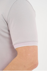 Bosmenti Crew Neck Short Sleeve T-Shirt - LILAC