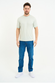 Bosmenti Crew Neck Short Sleeve T-Shirt - MINT