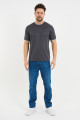 Bosmenti Crew Neck Short Sleeve T-Shirt - DARK GREEN