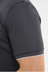 Bosmenti Crew Neck Short Sleeve T-Shirt - SMOKE