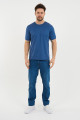 Bosmenti Crew Neck Short Sleeve T-Shirt - DARK GREEN