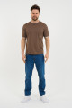 Bosmenti Crew Neck Short Sleeve T-Shirt - DARK GREEN