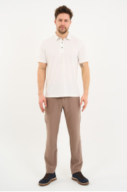 Bosmenti Polo Collar Short Sleeve - WHITE