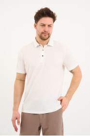 Bosmenti Polo Collar Short Sleeve - WHITE