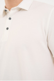 Bosmenti Polo Collar Short Sleeve - WHITE
