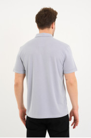 Bosmenti Polo Collar Short Sleeve - GREY