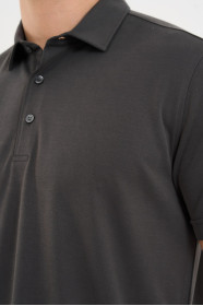 Bosmenti Polo Collar Short Sleeve - SMOKE