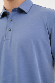 Bosmenti Polo Collar Short Sleeve - INDIGO