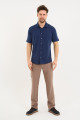Bosmenti Shirt Collar Short Sleeve - BLACK