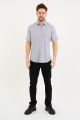 Bosmenti Shirt Collar Short Sleeve - BLACK