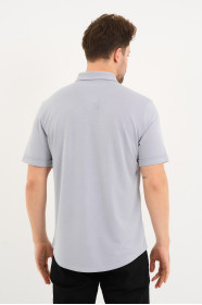 Bosmenti Shirt Collar Short Sleeve - GREY