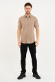 Bosmenti Shirt Collar Short Sleeve - BLACK