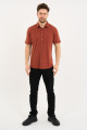 Bosmenti Shirt Collar Short Sleeve - BLACK