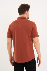 Bosmenti Shirt Collar Short Sleeve - TERRACOTTA