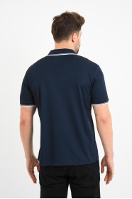 Bosmenti Polo Collar Short Sleeve - NAVY
