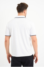 Bosmenti Polo Collar Short Sleeve - WHITE-NAVY
