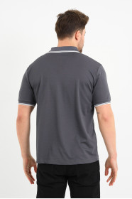 Bosmenti Polo Collar Short Sleeve - SMOKE