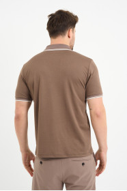 Bosmenti Polo Collar Short Sleeve - MINK