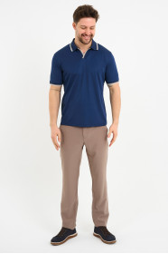 Bosmenti Polo Collar Short Sleeve - MARINE