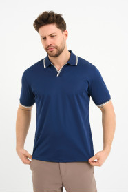 Bosmenti Polo Collar Short Sleeve - MARINE
