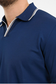 Bosmenti Polo Collar Short Sleeve - MARINE