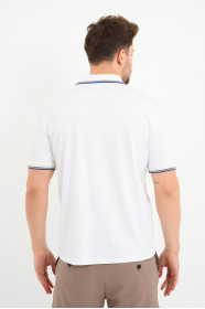Bosmenti Polo Collar Short Sleeve - WHITE-MINK