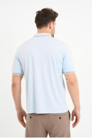 Bosmenti Polo Collar Short Sleeve - BLUE-MINK