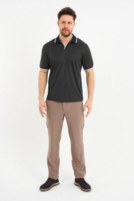 Bosmenti Polo Collar Short Sleeve - DARK GREEN